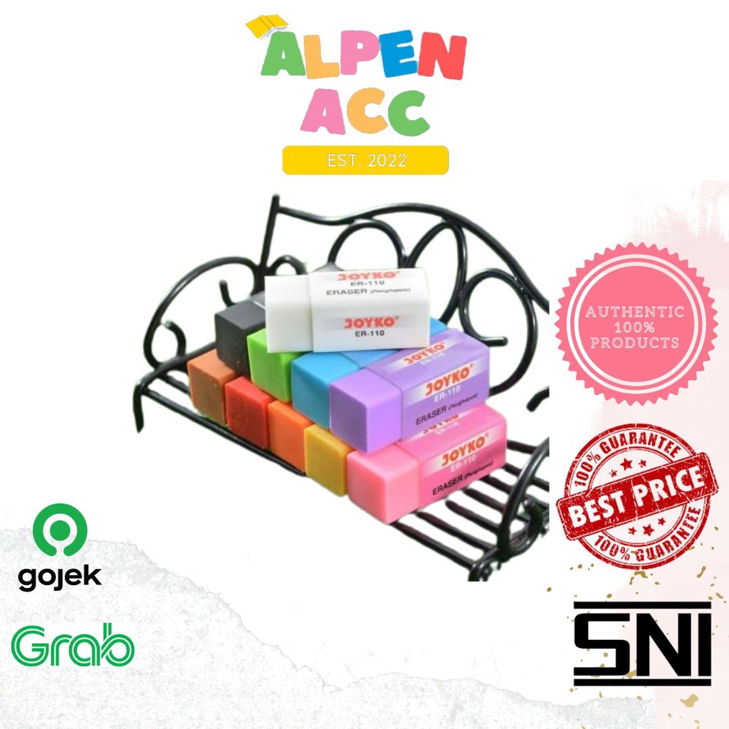

JOYKO Eraser | Penghapus Pencil Warna Warni Joyko ER-110