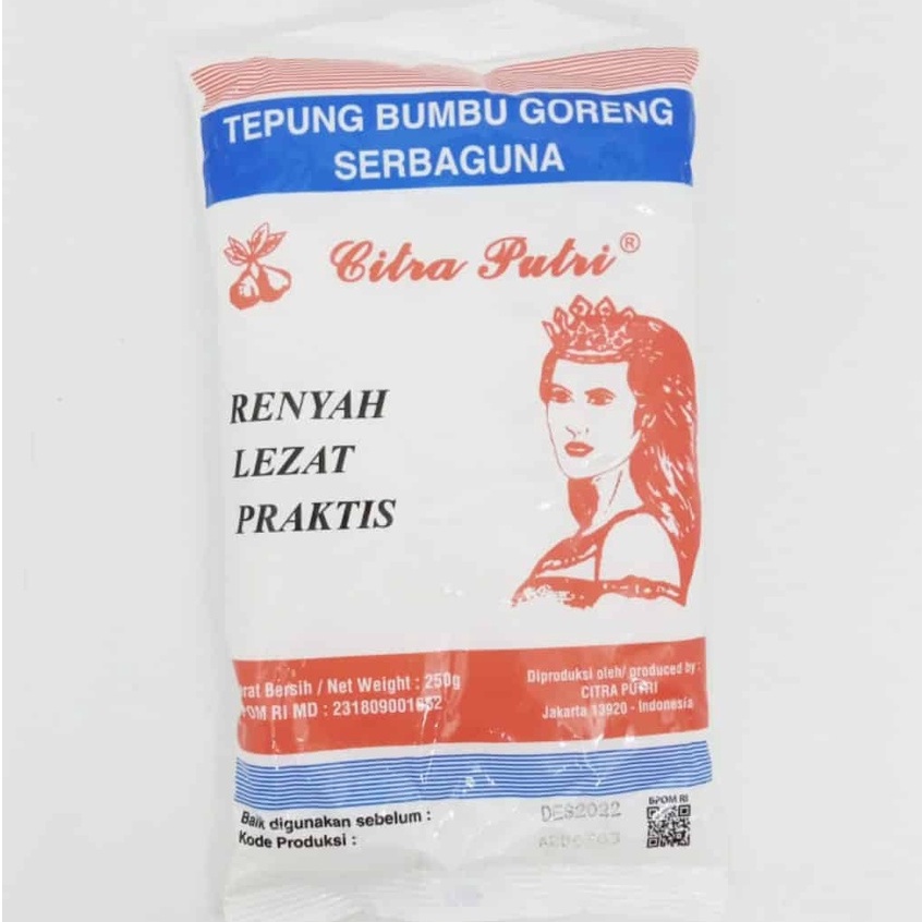 

CITRA PUTRI Tepung Bumbu Goreng Serbaguna 250gr