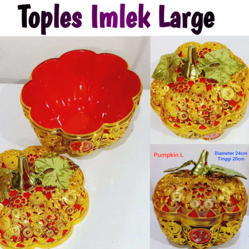 Toples Permen Cokelat Imlek / Tempat Permen Imlek Large / Hampers Imlek CNY