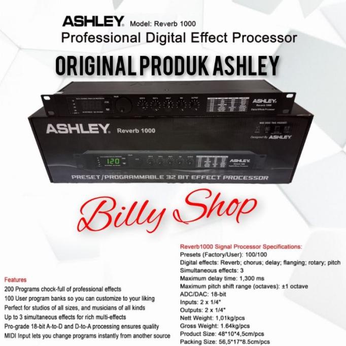 Effect Vokal Processor Ashley / Ashley Effect Vokal Reverb 1000