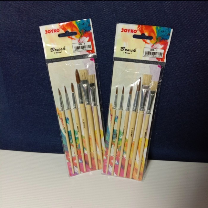 

Hadir 1 Set Kuas Lukis Joyko Br-1 Trendi