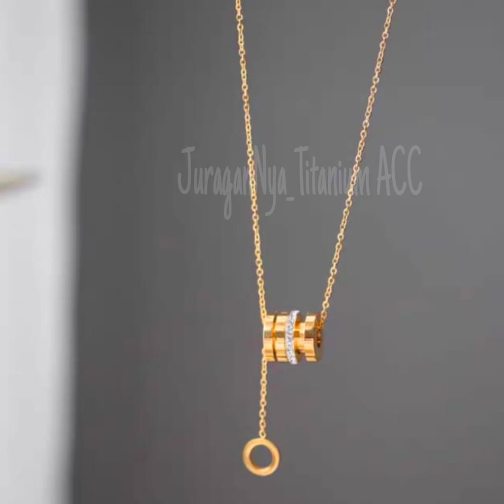 KALUNG TITANIUM TABUNG MINI RANTAI MEWAH ANTI KARAT&amp;ANTI LUNTUR