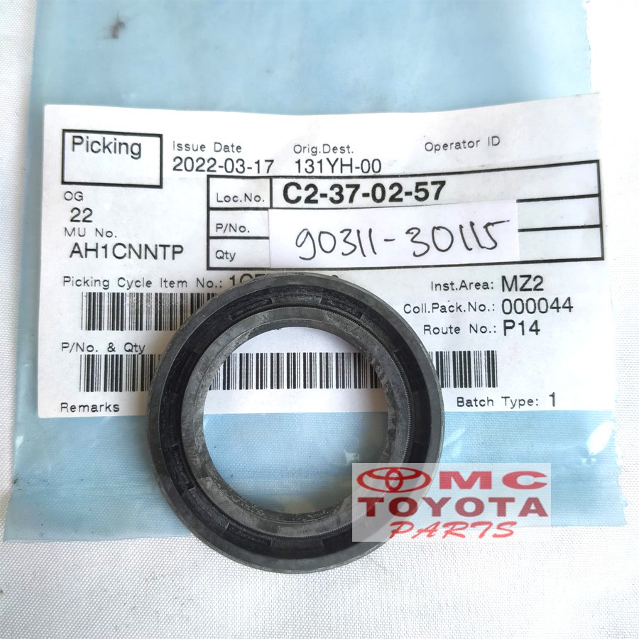 Seal Transmisi Roda Perseneling Depan Crown Kijang 5K 90311-30115