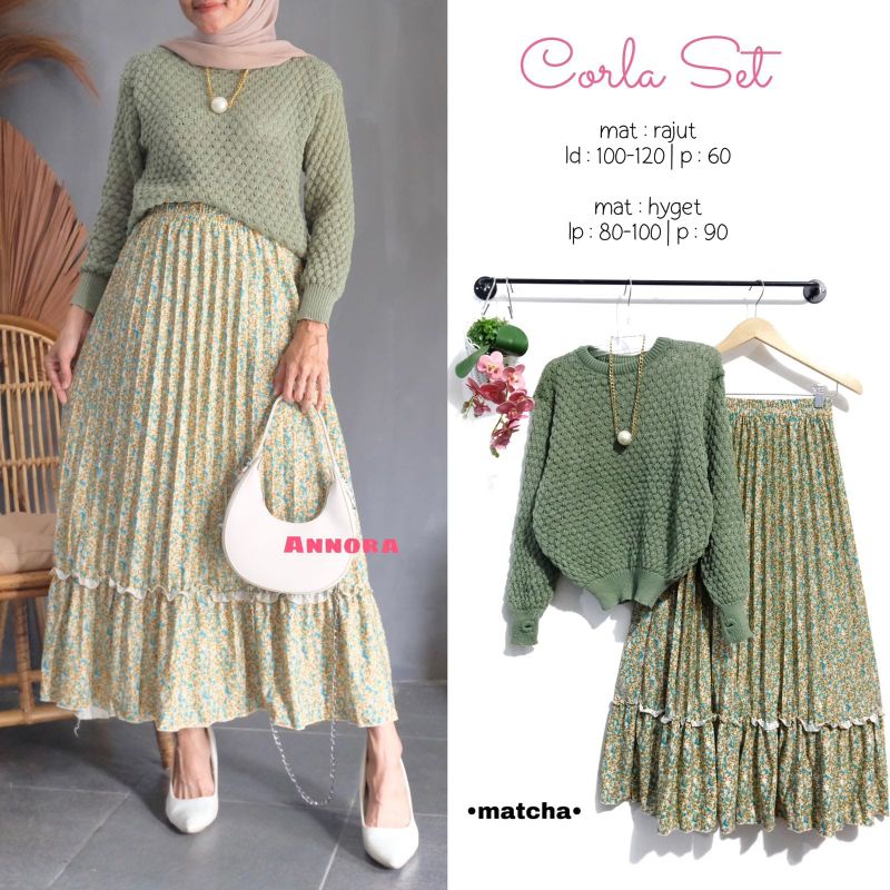 setelan rok wanita corla by Annora