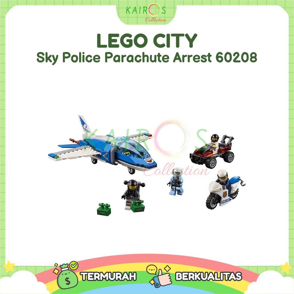 LEGO City Sky Police Parachute Arrest 60208