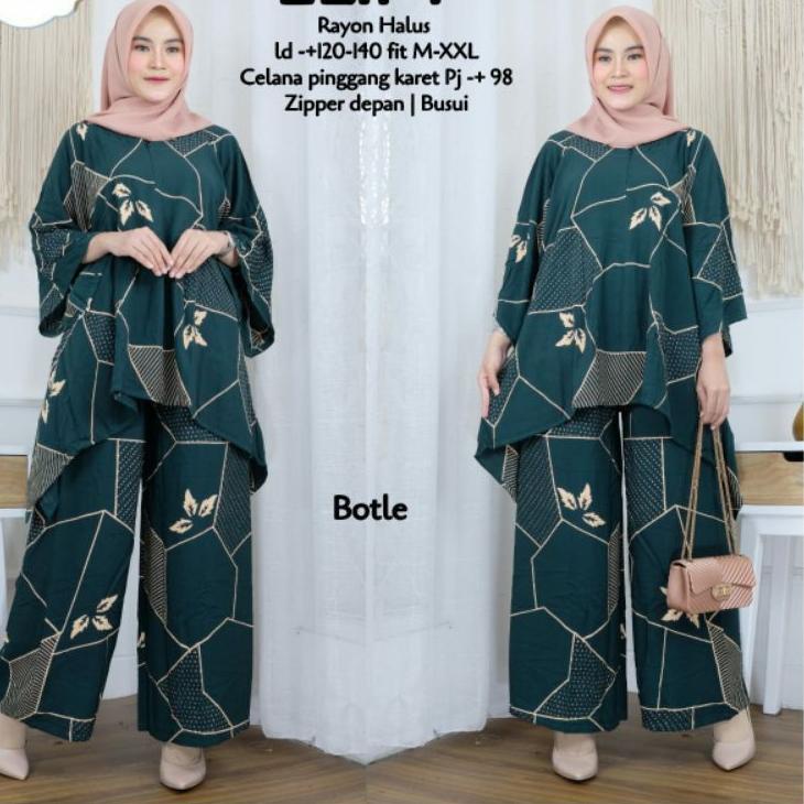 BEECOUTURE SETELAN WAKA WAKA ELIFT JUMBO ONE SET TIE DYE BIG SIZE LD 130 TERMURAH TERLARIS VIRRAL