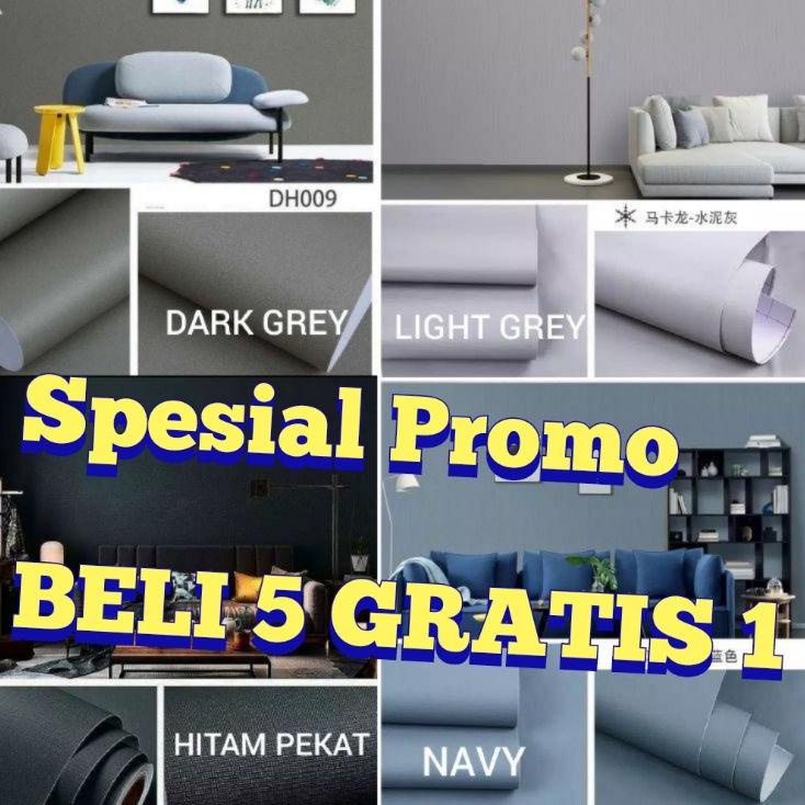 Best Seller { BELI 5 GRATIS 1 } Terlaris Wallpaper Sticker Murah Wallpaper Dinding Ruang Tamu Motif 