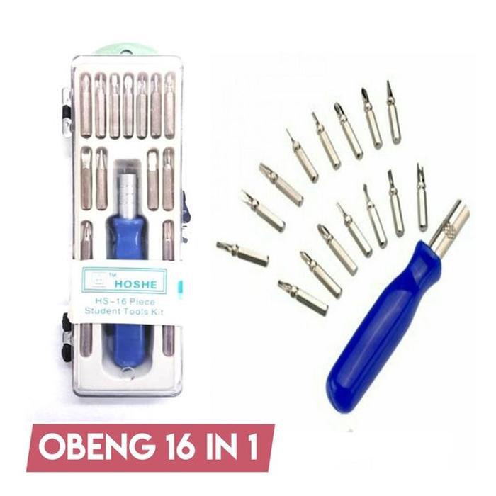 Obeng 16in1 - Obeng Set Multifungsi Obeng Perlengkapan Service HP