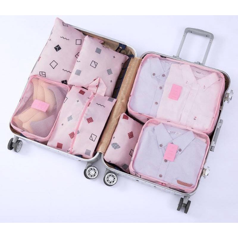 Tas Travel Organizer Storage Bag Tas Dalam Koper 7in1 7Set Travel