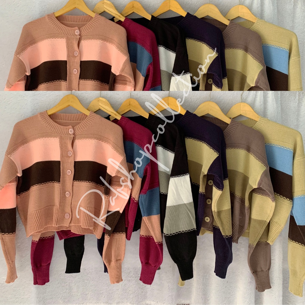 HAZEL CARDY PREMIUM - Kardigan Korea - Kardigan murah - Kardigan Wanita