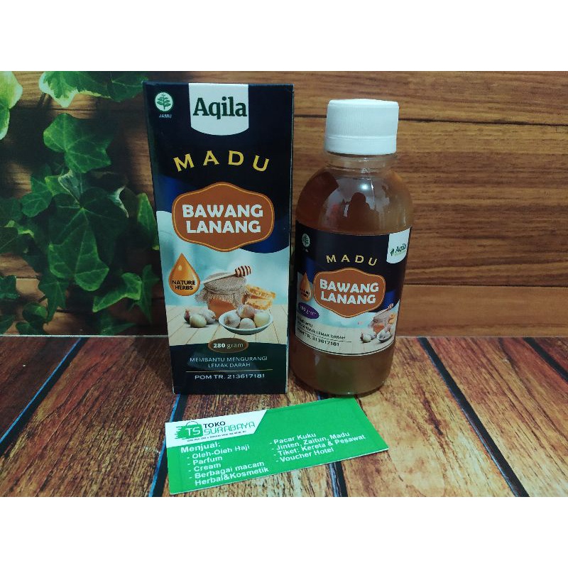 Madu Murni Bawang Lanang Tunggal Aqila 280gr Asli BPOM