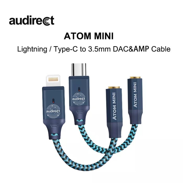 AUDIRECT ATOM MINI ES9280ACPRO 3.5mm Type-C Lightning Portable DAC AMP