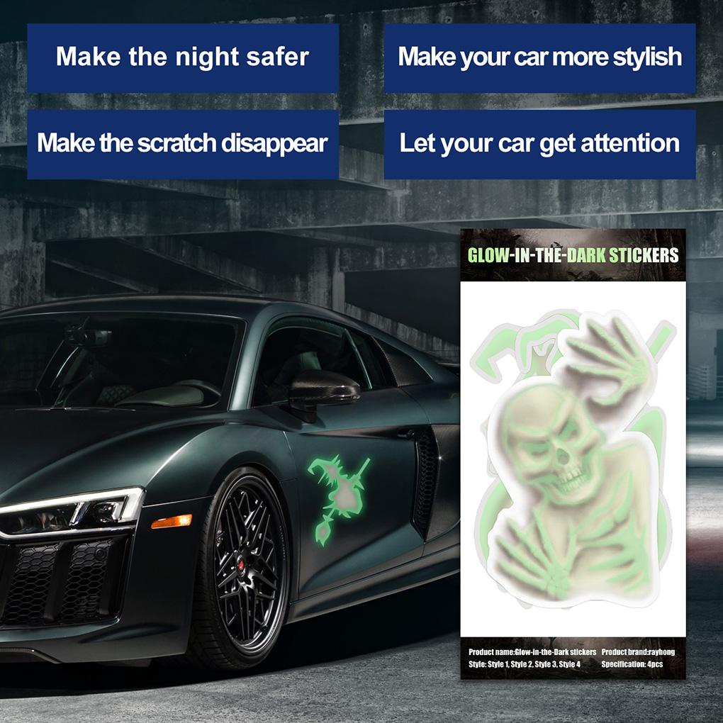 Stiker Dinding Decal Desain Halloween Model Luminous Untuk Dekorasi Bar Restoran (house2020)