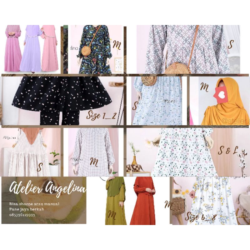 Brand Atelier Angelina & Little Angel homedress adem