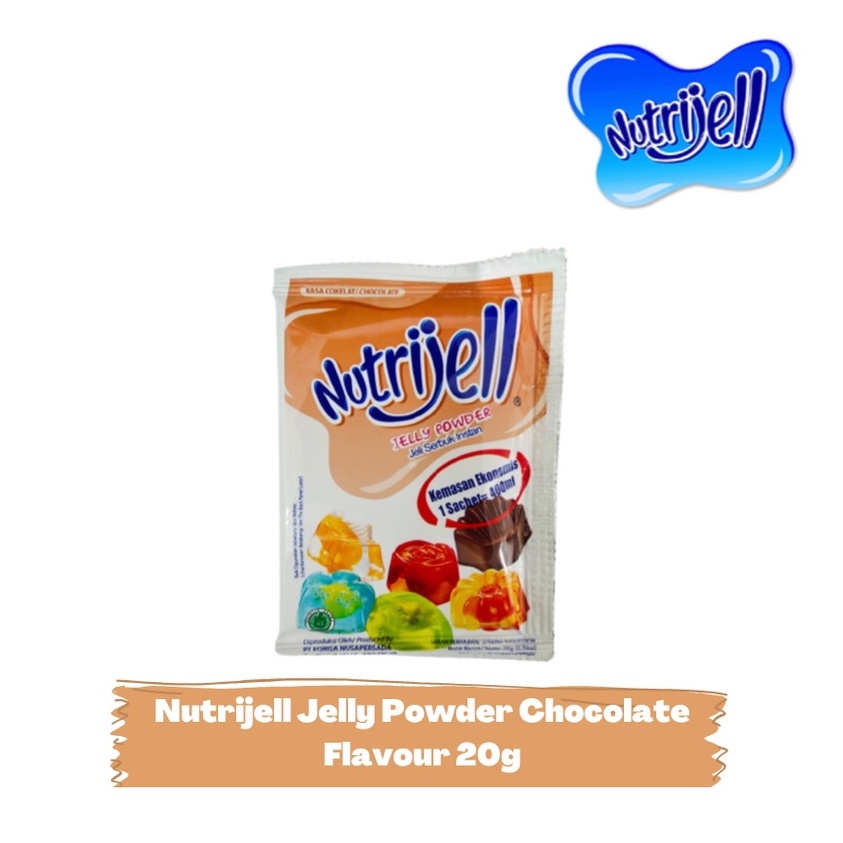 

NUTRIJELL COKLAT/ CHOCOLATE FLAVOUR JELLY POWDER 20g