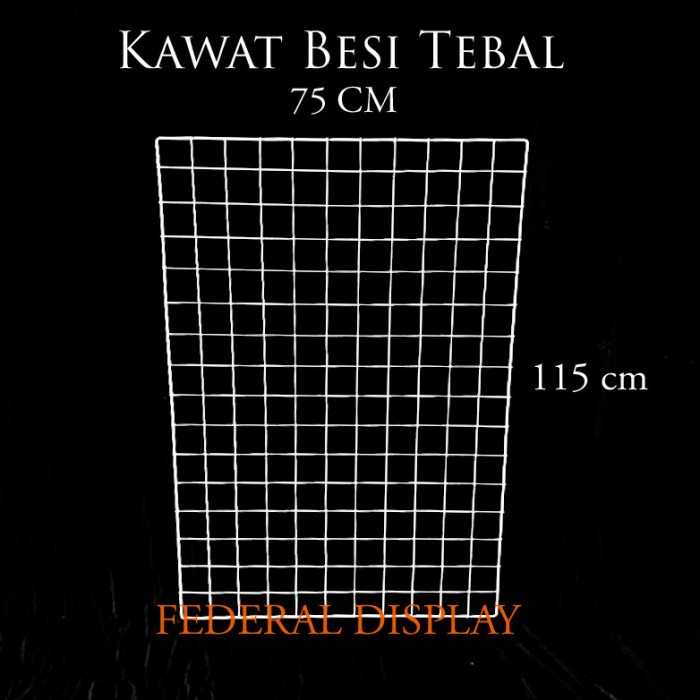 Tempat Perhiasan Ram Jaring Besi Dinding Tebal 75 Cm X 115 Cm Gantungan Masker