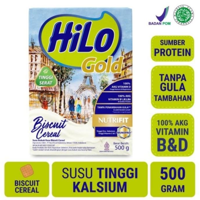 

[ COD ] HILO GOLD BISCUIT SEREAL 500gr SUSU LANSIA SUSU CALSIUM