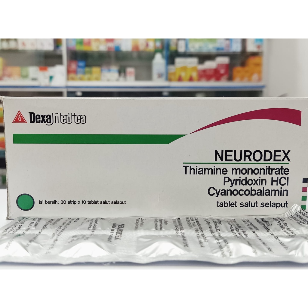 Neurodex Vitamin B1, B6, B12 B Complex Vitamin Saraf Isi 10 Tablet