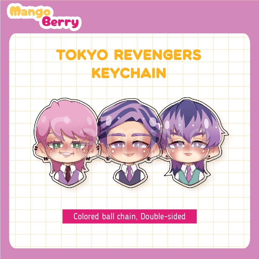 [Ready Stock] Tokyo Revengers Bonten Acrylic Keychain - Sanzu Ran Rindou (Gantungan Kunci Tokrev)