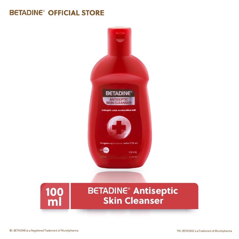 Betadine Antiseptic Skin Cleanser - Sabun Mandi Cair Antiseptik 100ml