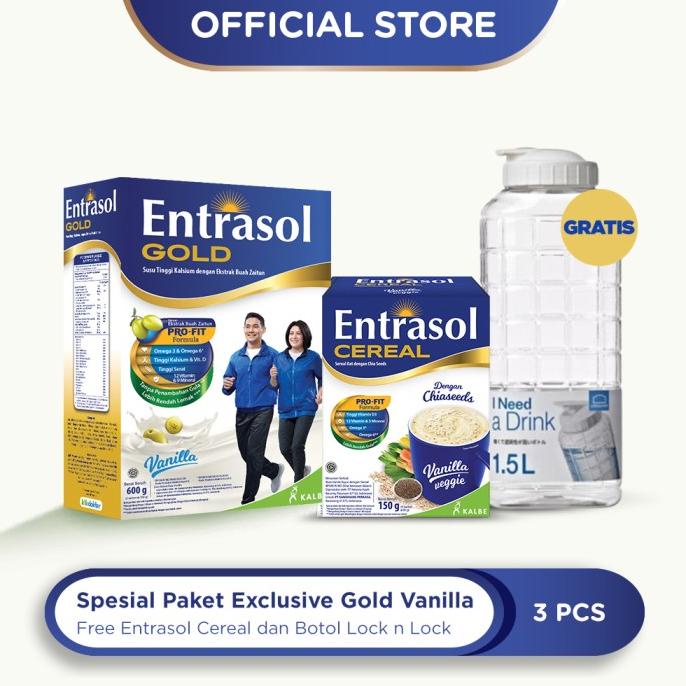 

[ COD ] Entrasol Special Paket Exclusive Gold Vanilla 600gr
