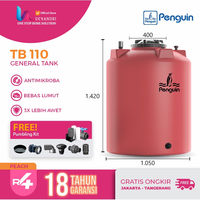 Tangki Air Penguin TB 110  / Toren Air / Tandon Air PREMIUM QUALITY