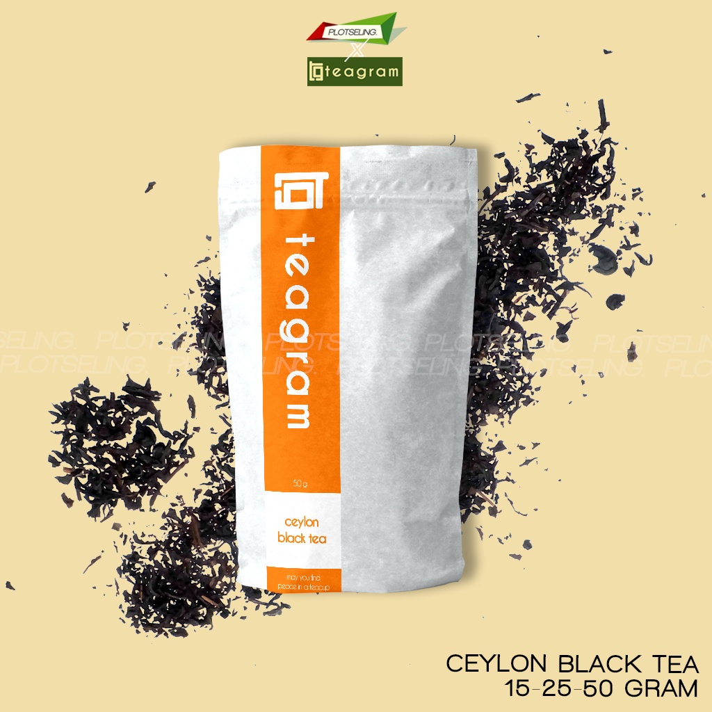 Teh Hitam Single Origin CEYLON TEA Teh Import Asli Olahan Kebun Teh Sri Lanka 15gr 25gr 50gr Teh Seduh Rumahan Teh Seduh Kafe Daun Teh Seduh Hitam Asli Bukan Teh Bunga Mix Tea Blend