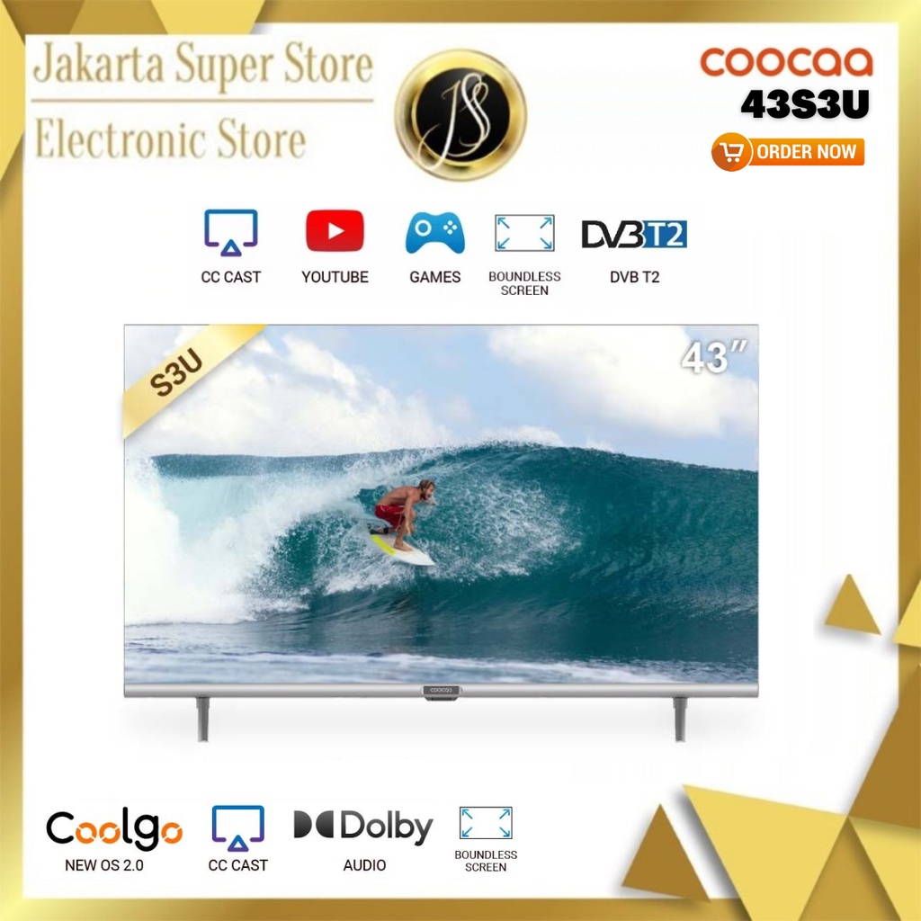 COOCAA 43 INCH DIGITAL SMART TV COOCAA 43S3U