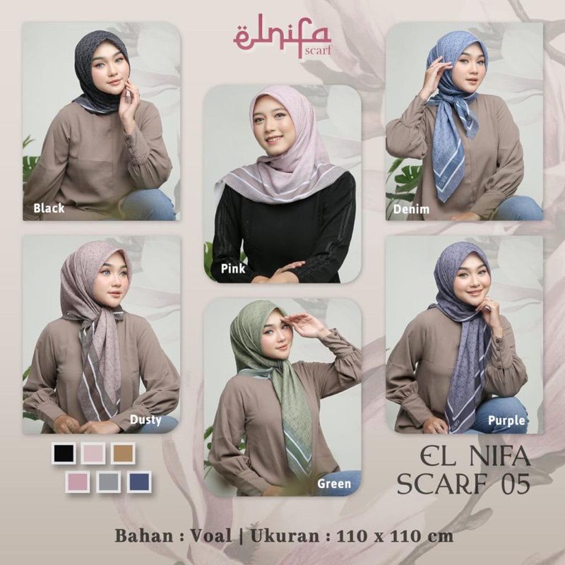 Elnifa Scarf 05  ✅ Elnifa ( READY STOK)