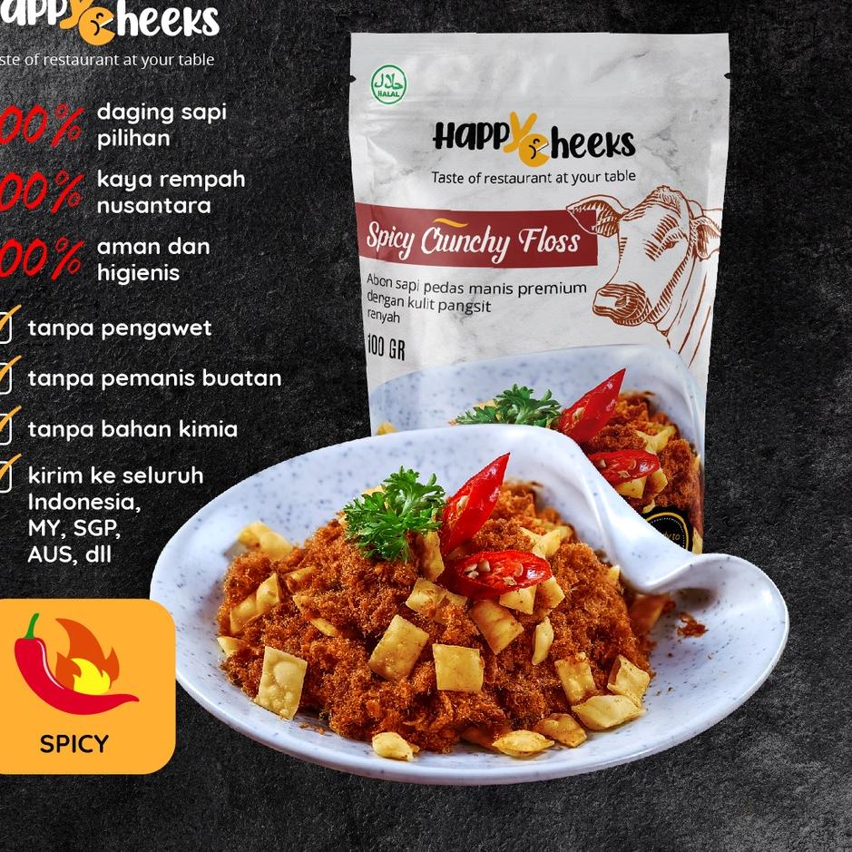 

Ready Stok Crunchy Floss 100gr / abon sapi halal premium / abon sapi manis / abon sapi pedas / abon pangsit crispy gas !!