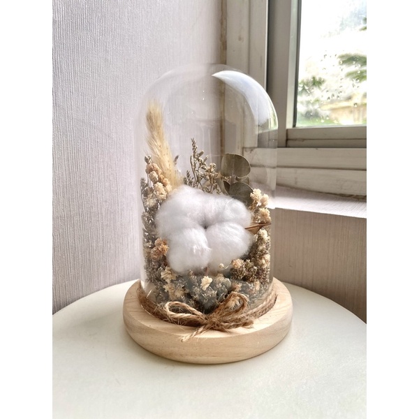 [Msdandelion] dried flower glass dome | kado ulang tahun | hadiah wisuda | flower dome | hadiah anni
