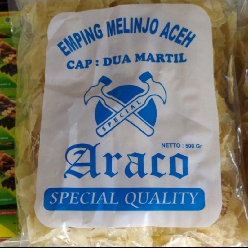 

Emping Melinjo Aceh Gread A SUPER TIPIS isi 500gr ARACO ORIGINAL