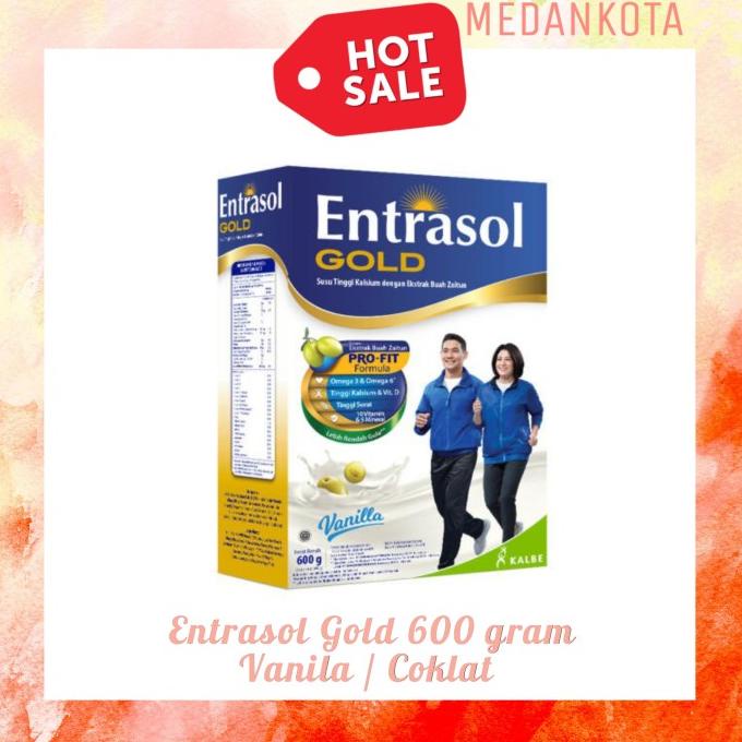 

[ COD ] Entrasol Gold 600gr Vanilla Coklat