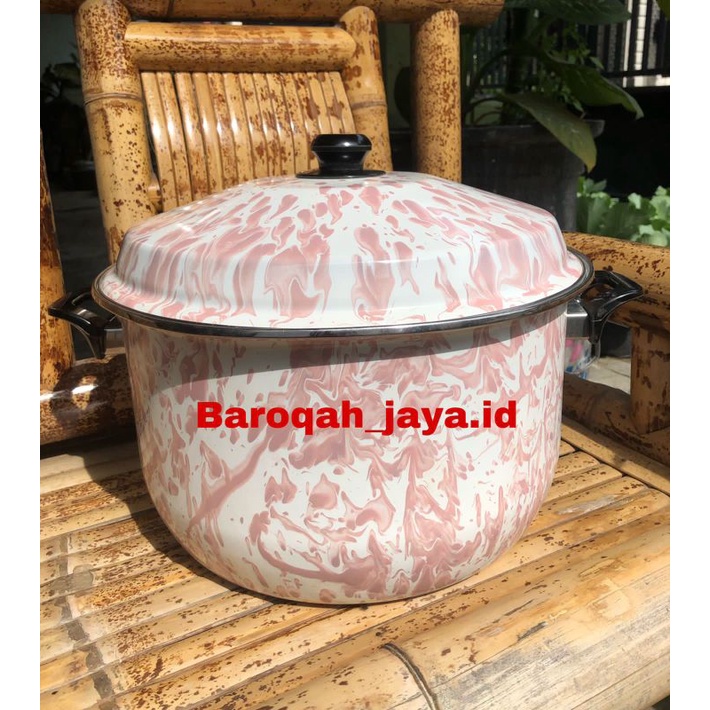 (2 Motif) Panci Enamel Blirik Motif Jumbo KIG