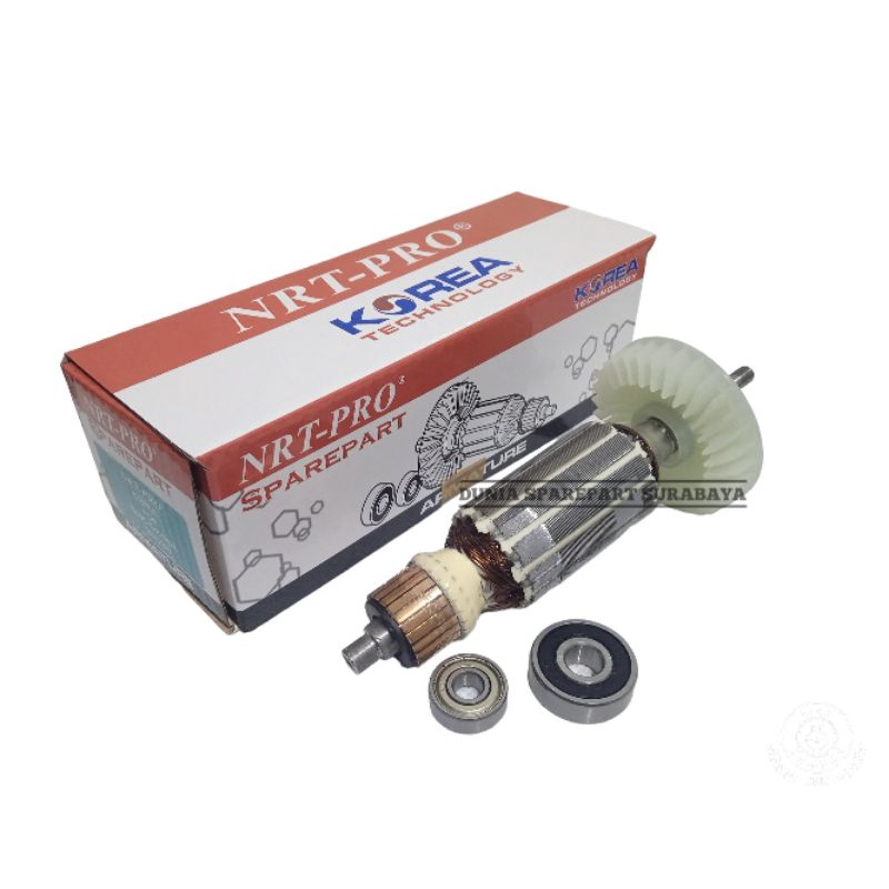 NRT PRO Armature Disc Grinda MAKITA 9553B / Angker Dinamo Gerinda MAKITA 9553 B / Rotor Gulungan  Gu