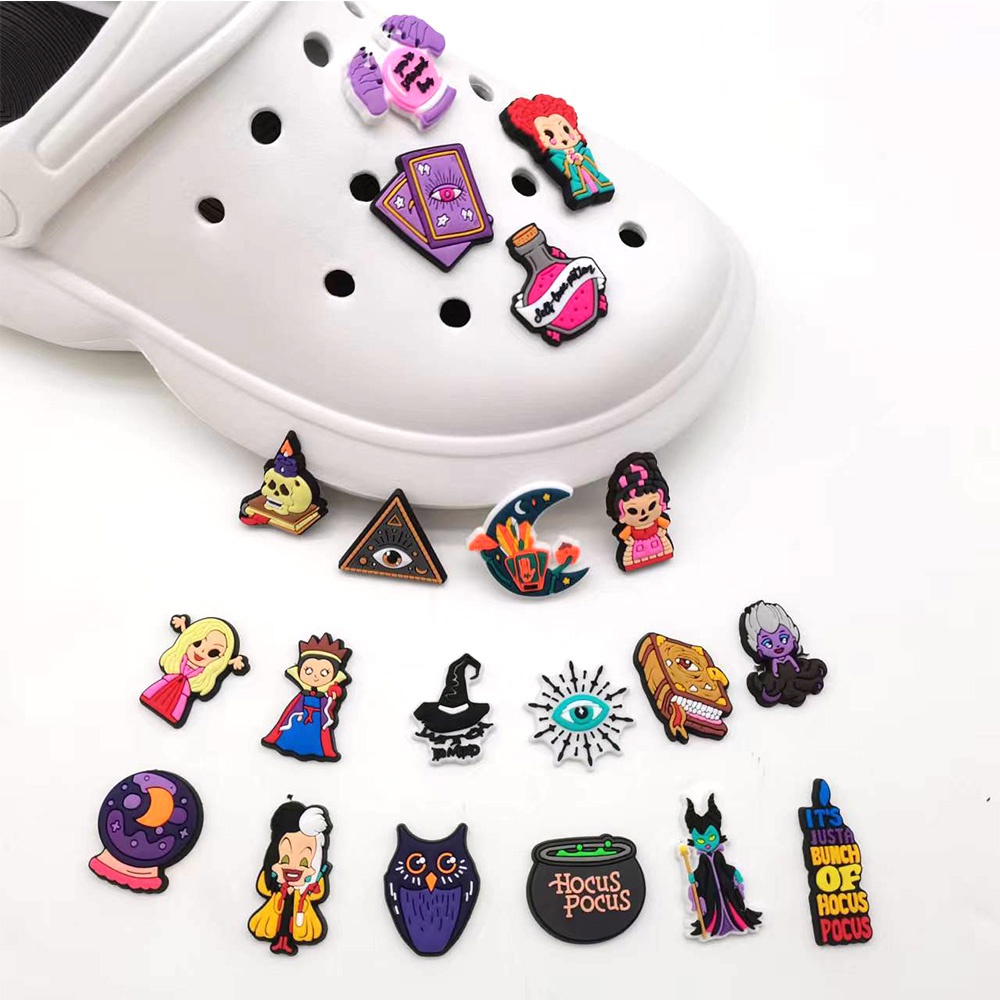 Crocs jibbitz Aksesoris Sepatu Penyihir Untuk Halloween Charms