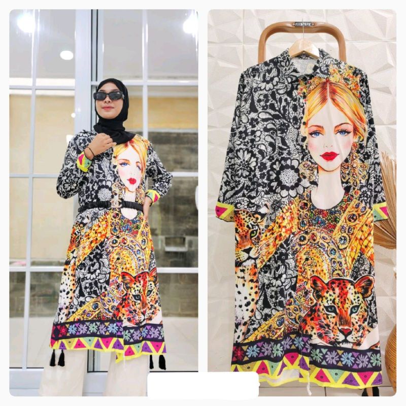 DRESS WANITA MOTIF KEKINIAN // DRESS IMPORT BKK // TERUSAN IMPORT PREMIUM // FASHION MUSLIM IMPORT // DRESS IMPORT MURAH