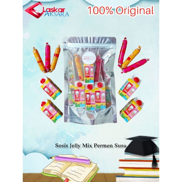 

Sosis Jelly Mix Permen Sedotan Kotak Susu Kualitas Premium
