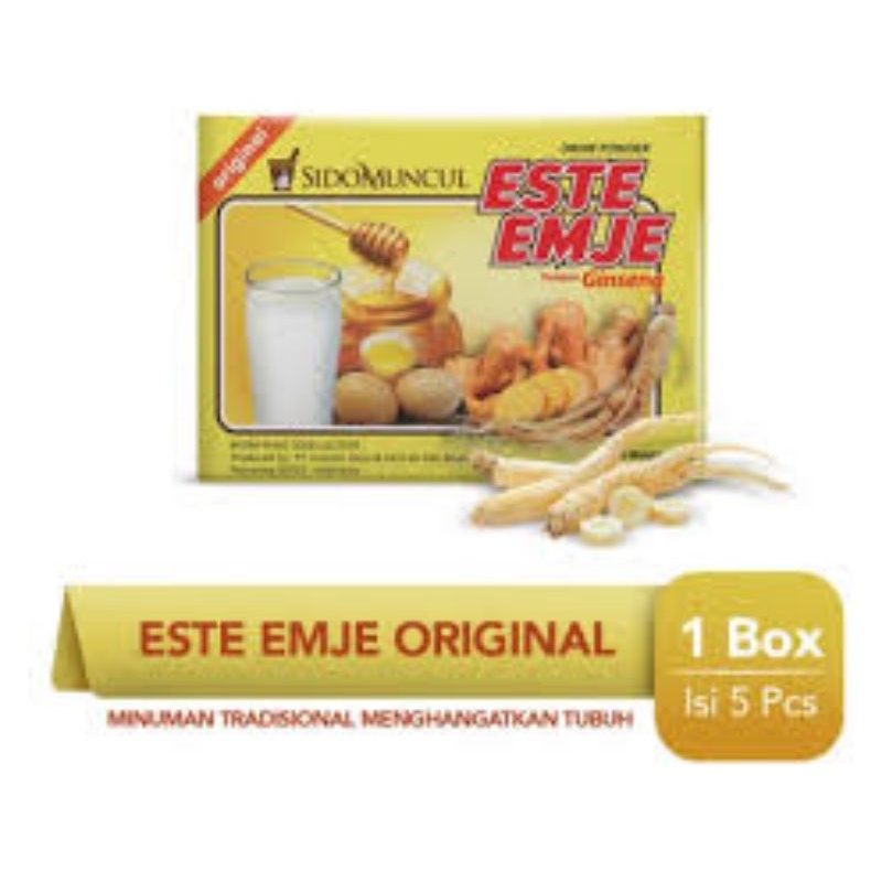 ES TE EM JE / STMJ SIDOMUNCUL / SUSU TELUR MADU JAHE SIDOMUNCUL 1 KOTAK 5 SACHET @30GRAM