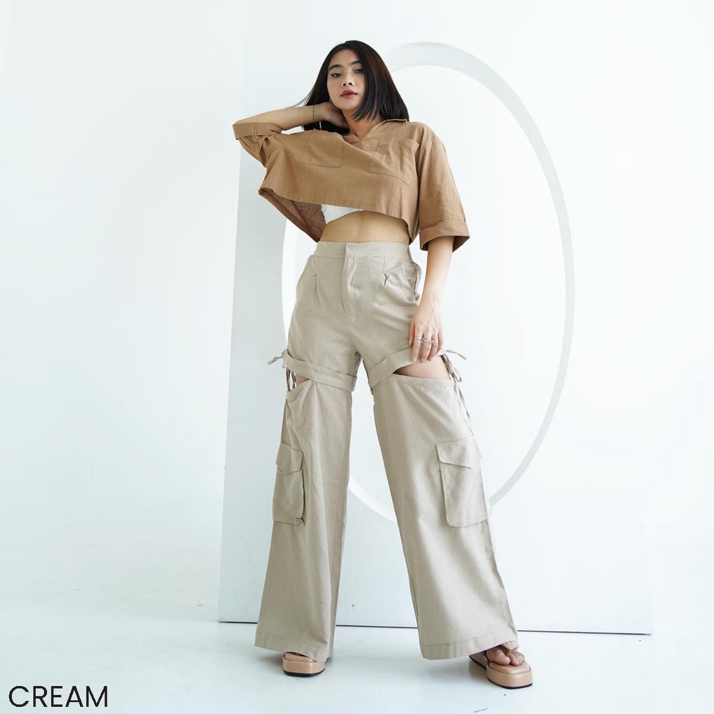 Pants Pocket Klara Celana Panjang Wanita