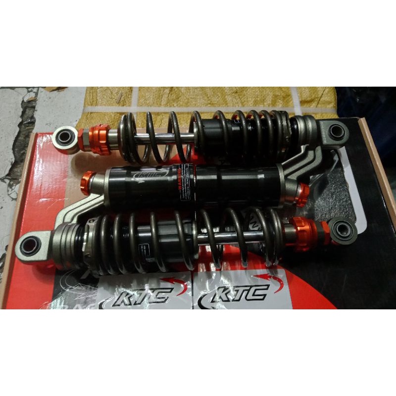 shock breaker KTC RACING/EXTREM ORIGINAL grey ukuran 320 Honda GL/tiger/N-max new/revo