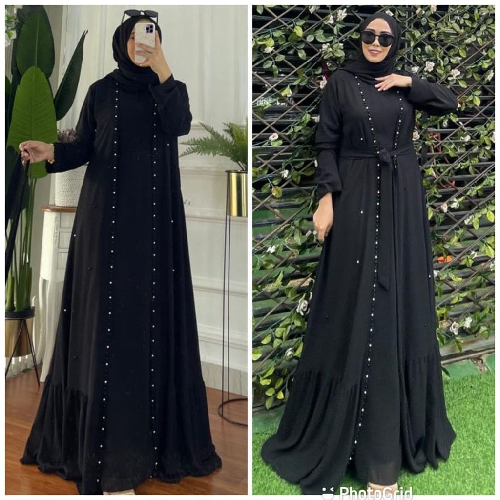 [COD]Lydia maxy Gamis Kondangan Modern Aplikasi Mutiara Gamis kondangn jumbo fashion muslim wanita gamis pesta terbaru