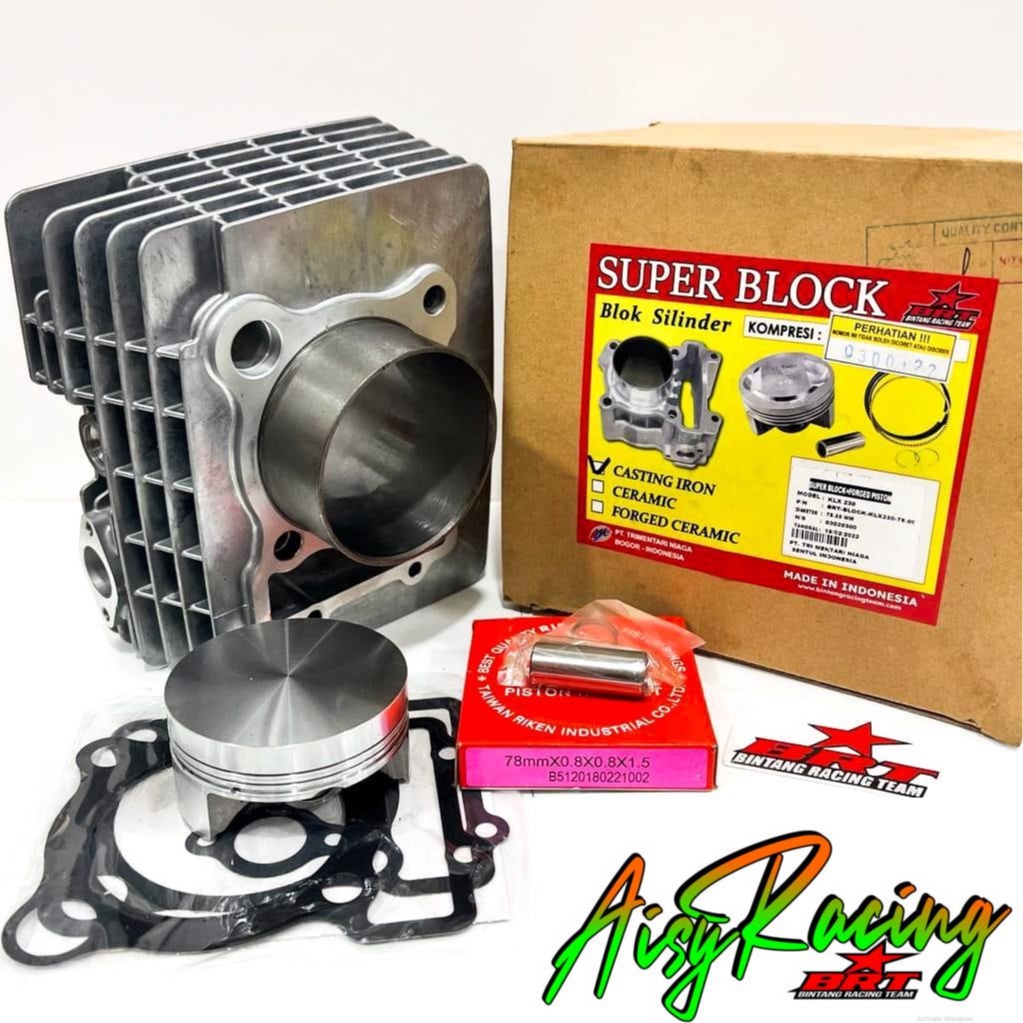 Blok Forged Piston 72mm / 78mm Bore Up BRT KLX 230 KLX230