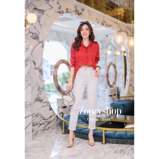 ATASAN ZOOZY MODEL KEMEJA LENGAN PANJANG/BLOUSE BANGKOK (BJZY334)