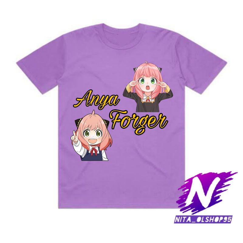 baju anak kaos anak anya forger baju anak anime spy x family anyar lucu