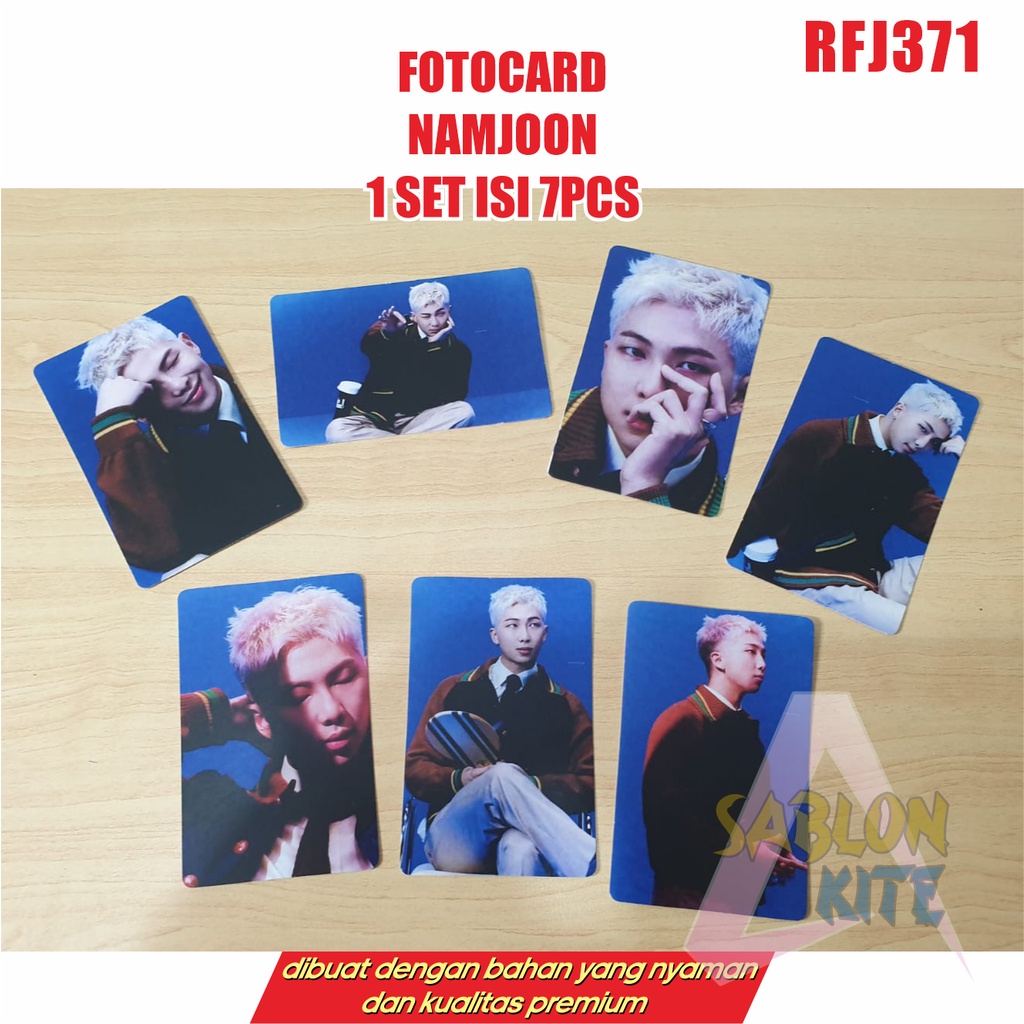 MURAH!!! FOTOCARD NAMJOON RFJ371 1SET ISI 7PCS