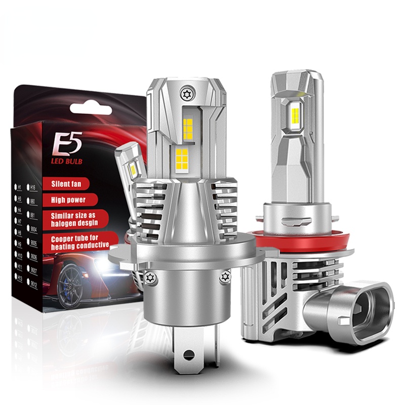 2pcs Lampu Kabut Led E5 H4 H11 6500K H8 H11 9005 Hb3 Hb4 Untuk Mobil