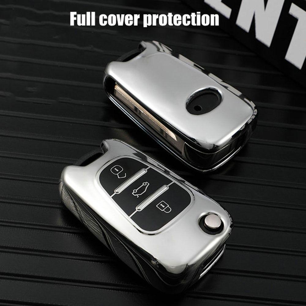 Preva Remote Key Case Soft TPU Pelindung Kulit Key Fob Cover