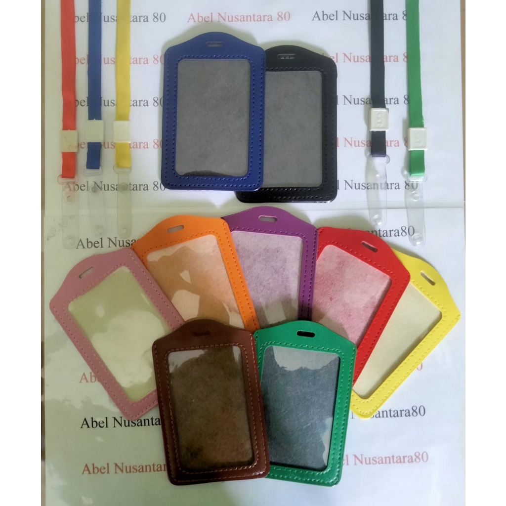 

Paket Casing ID Kulit Warna 1 Sisi dengan Tali Kait Kancing Karet 1cm