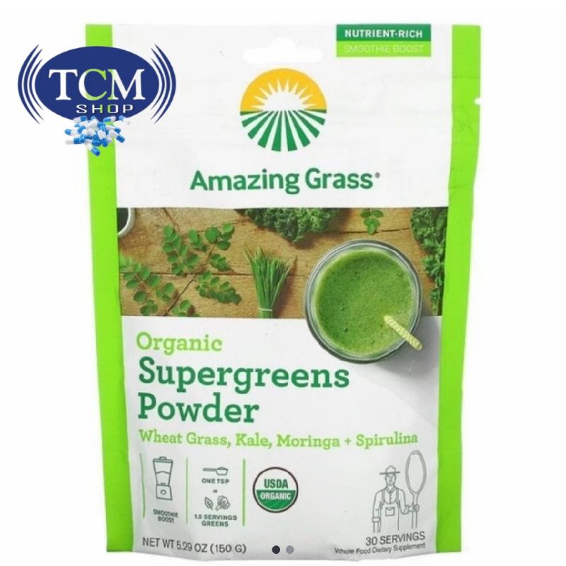 

Amazing Grass Organic Powder Kale Moringa 5,29 OZ 150gr